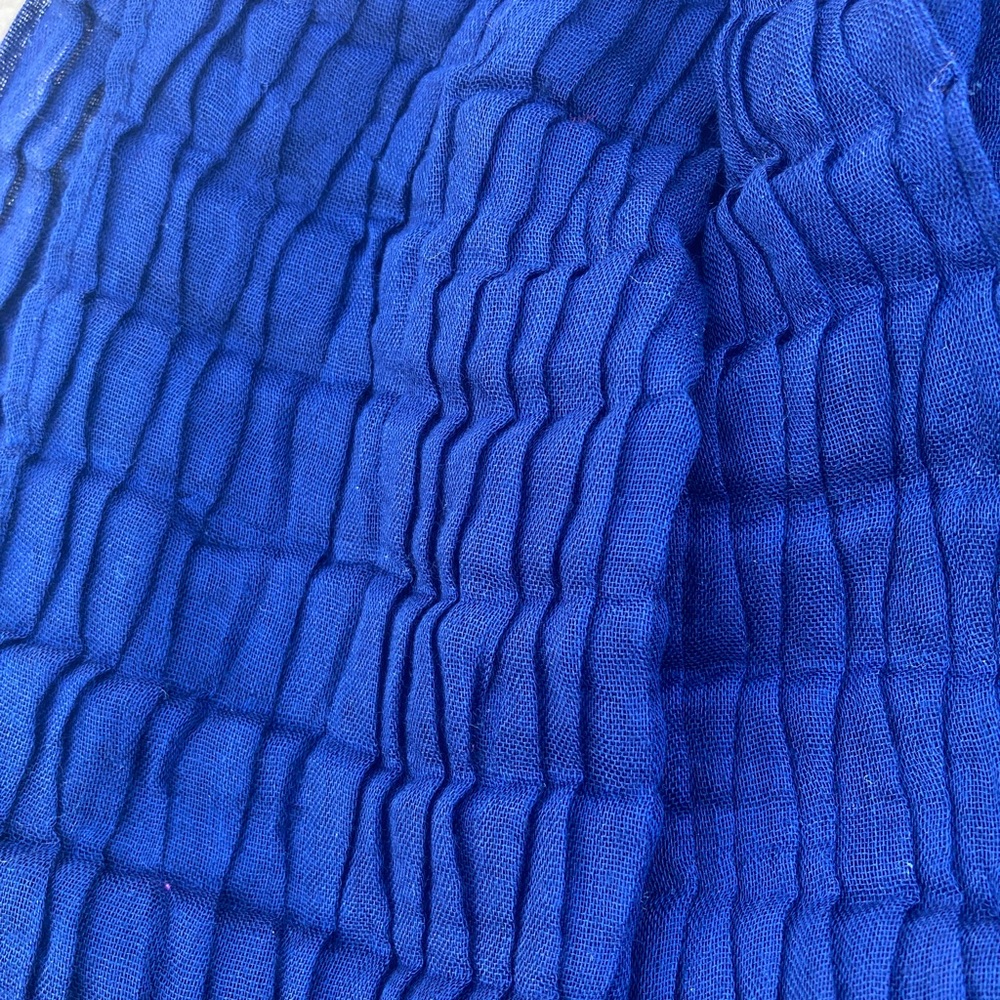 Van Heusen Infinity Scarf-Loop Options- Blue Ruffled - Picture 5 of 8